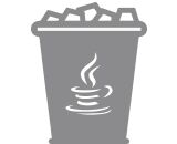 Excessive Garbage Collection - an image of an overflowing bin to illustrate the problem of excessive GC with Java